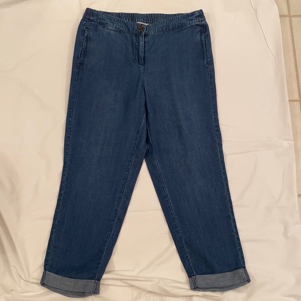 J Jill 10p cuffed jeans NWT